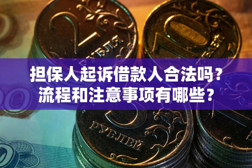 济南担保人起诉借款人合法吗？流程和注意事项有哪些？