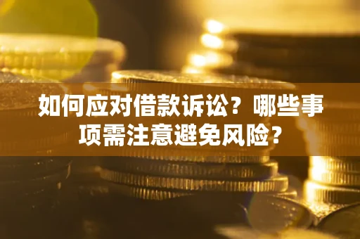 济南如何应对借款诉讼？哪些事项需注意避免风险？