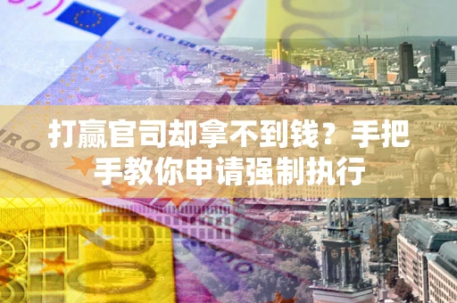 济南打赢官司却拿不到钱？手把手教你申请强制执行