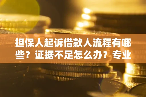 济南担保人起诉借款人流程有哪些？证据不足怎么办？专业律师解答
