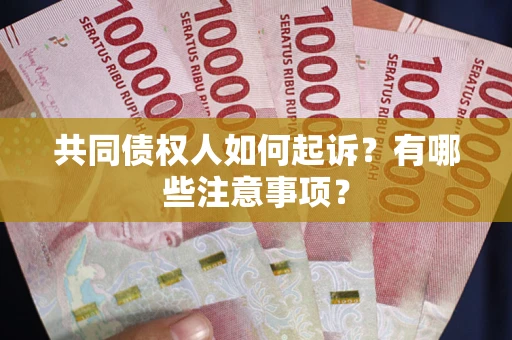 济南共同债权人如何起诉？有哪些注意事项？