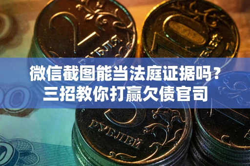 济南微信截图能当法庭证据吗？三招教你打赢欠债官司