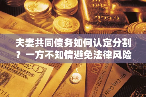 济南夫妻共同债务如何认定分割？一方不知情避免法律风险必看！